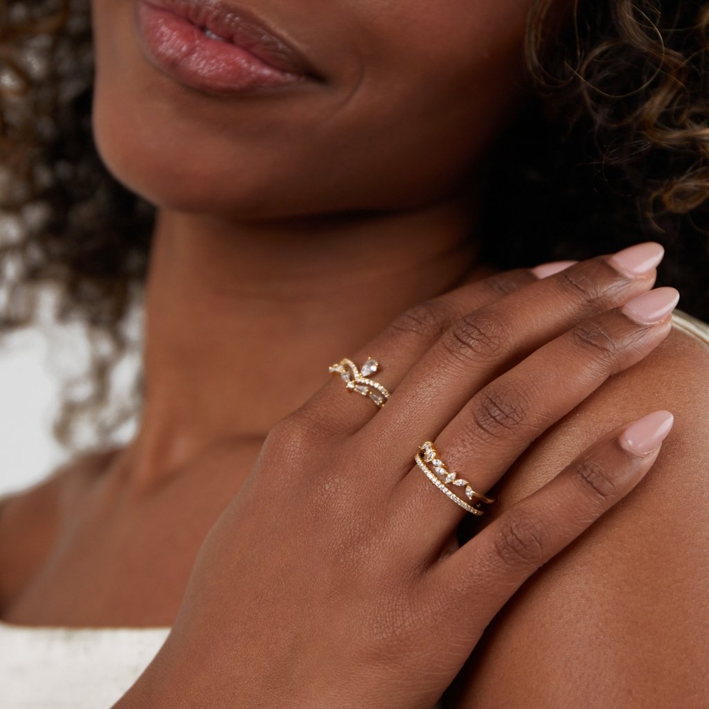 Aura - Elegantní krystalový prsten 