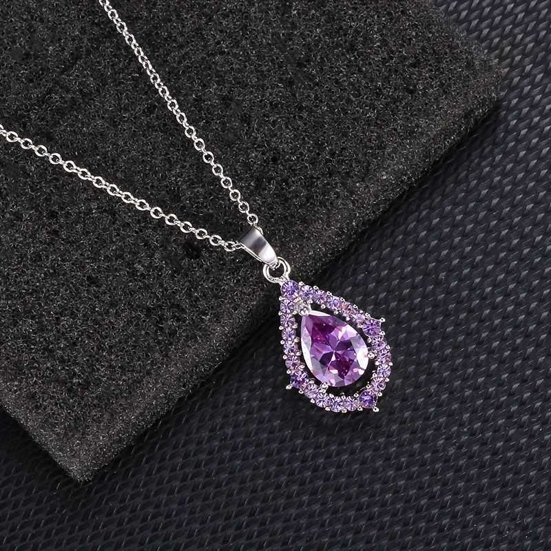 Nadine Ametyst Náhrdelník a Náušnice 