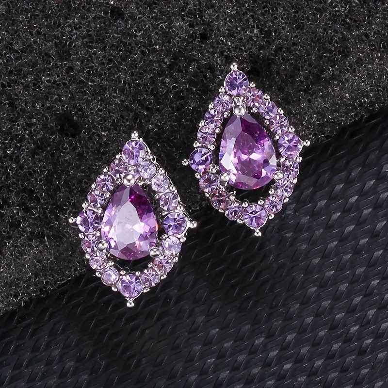 Nadine Ametyst Náhrdelník a Náušnice 