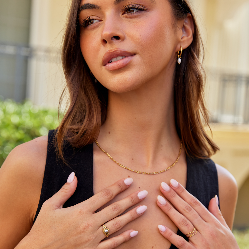 Koninklijke - Vintage perlový prsten